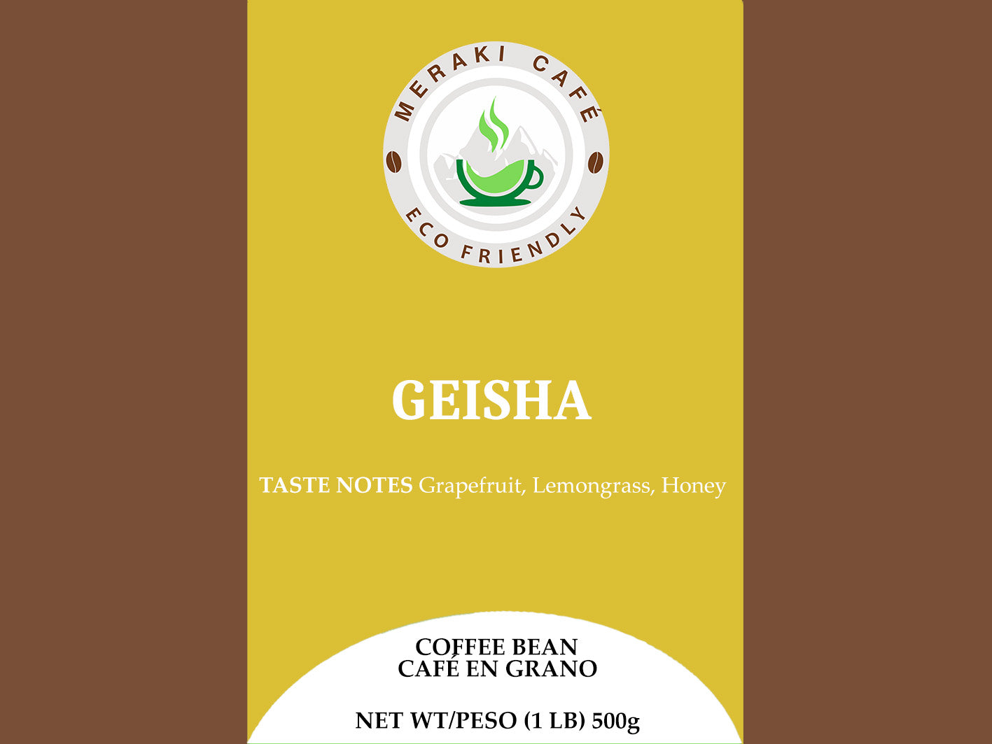 Geisha Coffee. Colombian Grown, Whole Bean & Grounded| Meraki Café